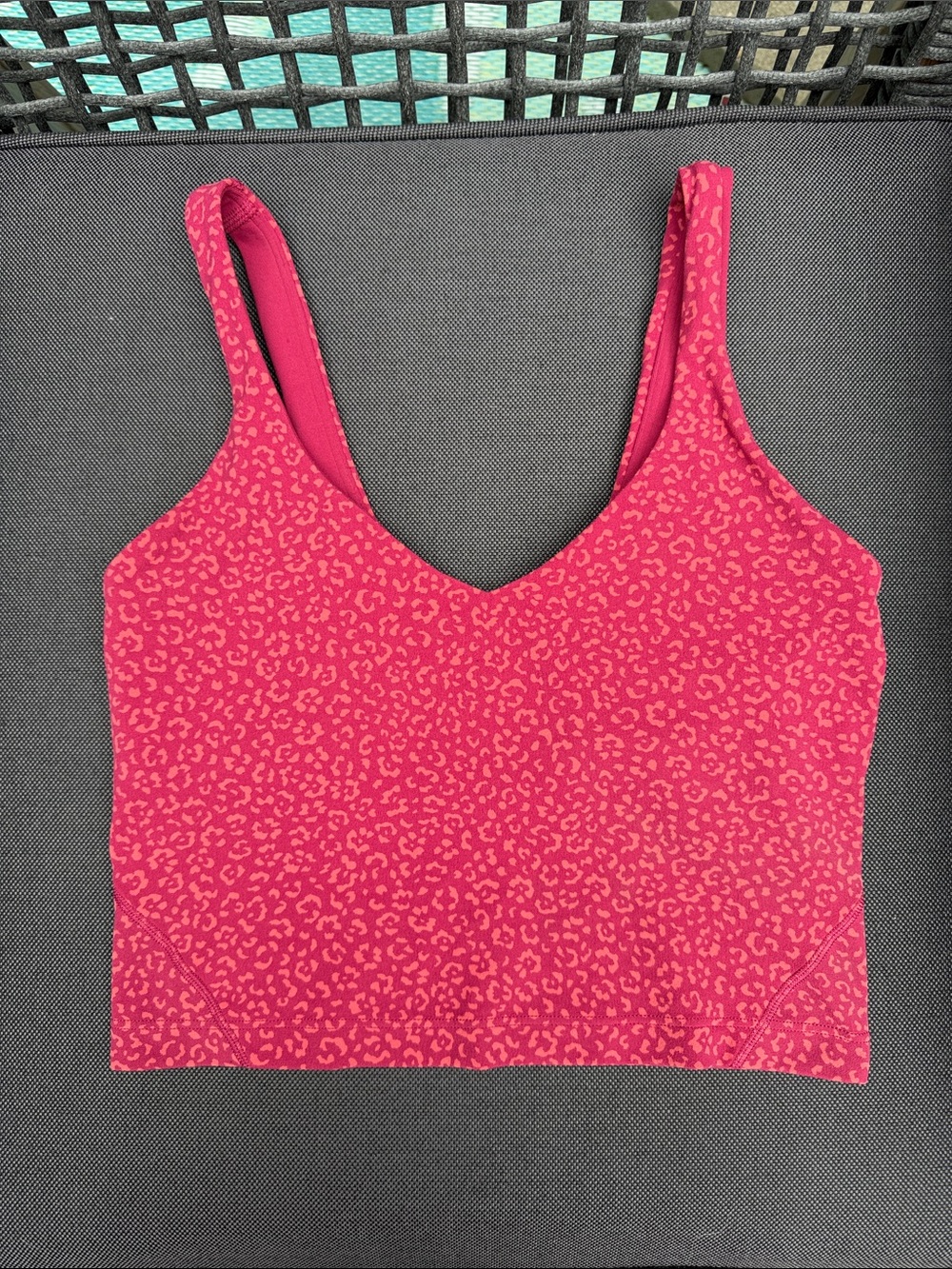 Lululemon Align Tank Top Leopard Daisy Desert Red Magenta Smoke